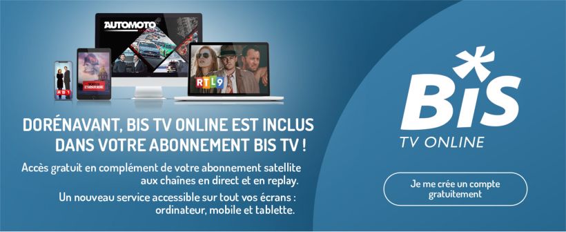 Retrouvez une grande partie de vos programmes Bis TV en Live et Replay sur tablette, ordinateur ou smartphone